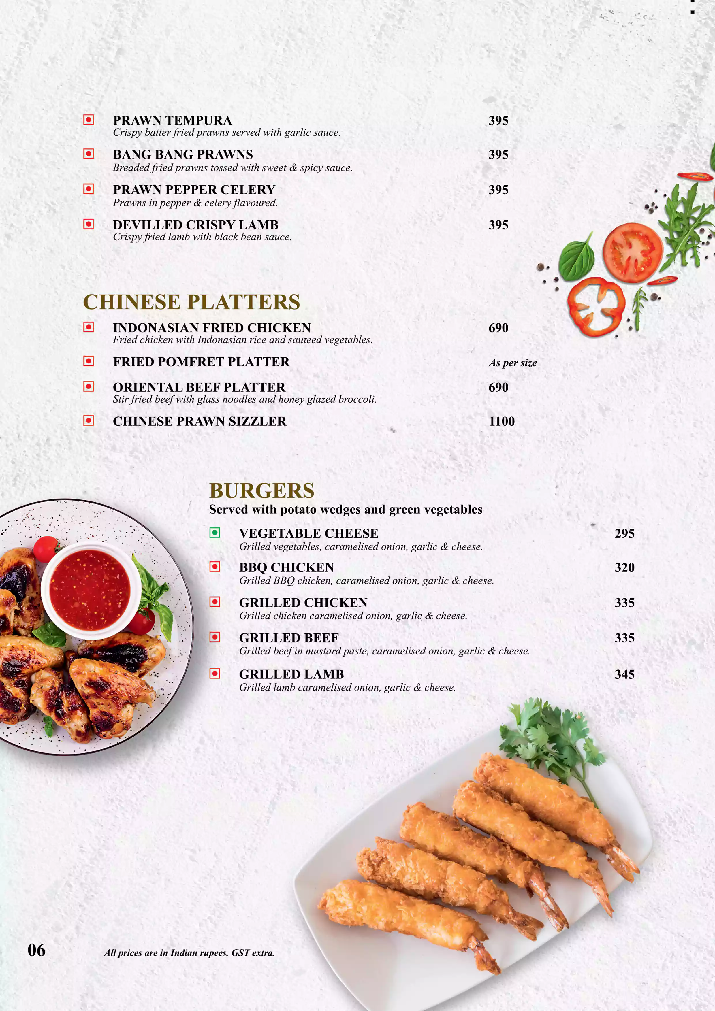UpperCrust menu